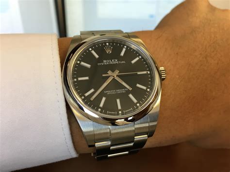 rolex op 39 on wrist|rolex oyster perpetual 39 black.